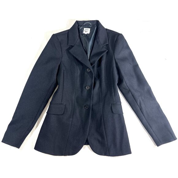 On Course Ashby Navy Blue Equestrian Show Hunt Coat Jacket Women’s 10 A10 - Picture 1 of 9